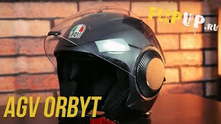 Итальянская классика от AGV  Открытый шлем AGV Orbyt  Обзор мотошлема [upl. by Zendah]