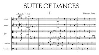 Florence Price  Suite of Dances for Orchestra with score [upl. by Aliab]