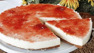 Tarta de queso facil rapida pocos ingredientes Y SIN HORNO [upl. by Caldera]