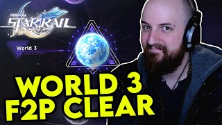 World 3 Simulated Universe E0 100 F2P Clear Honkai Star Rail [upl. by Ahsym124]