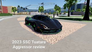 SSC Tuatara Aggressor review  Driving Empire Roblox [upl. by Kauffmann]