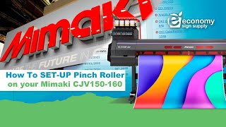 How to set up pinch roller on your Mimaki CJV150160 [upl. by Nimesh881]