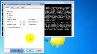 QuickEdit Mode in Command Prompt DOS [upl. by Eanerb746]