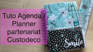 Tuto Agendaplanner spirale sans machine Artemio Good Vibespartenariat Custodeco💖 Diy scrapbooking [upl. by Hardigg]