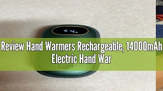 Review Hand Warmers Rechargeable 14000mAh Electric Hand Warmer 2 Pack DualSided Heating 17Hrs Warm [upl. by Chae]