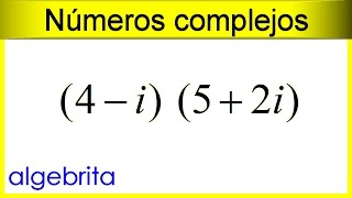 Multiplicación de números complejos en su forma rectangular 337 [upl. by Waldemar]