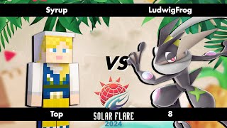 Solar Flare 2024  Syrup Steve vs LudwigFrog Greninja  Ultimate Singles  Top 8 [upl. by Atul]