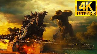 Godzilla vs Kong  Ocean Battle Scene 4K HDR [upl. by Penoyer]