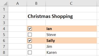 Create an Interactive Checklist in Excel [upl. by Dnomayd]