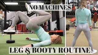 Complete Leg Workout Using No Machines  Booty Building [upl. by Reahard]