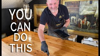 How to Restore the Finish on a Solid Pine Table [upl. by Annaynek]