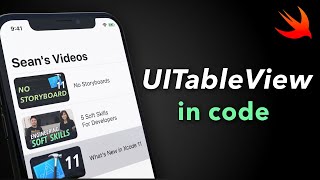 UITableView Tutorial w Custom Cells  Programmatic  Swift 5  Xcode 11 [upl. by Coralyn387]