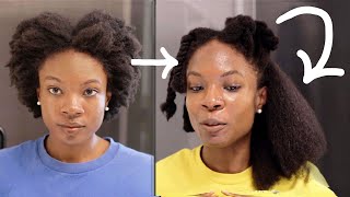 How To SAFELY BLOW DRY THICK DENSE 4C NATURAL HAIR STRAIGHT [upl. by Dari816]