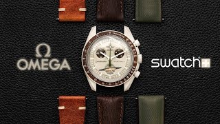 BEST Straps for MOONSWATCH Saturn  OMEGA x SWATCH [upl. by Farland]