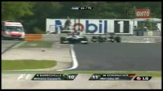 F1  Ultrapassagem de Rubinho em Schumacher no GP da Hungria 2010 [upl. by Edwin]