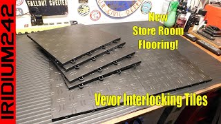 New Floor In My Work Area  VEVOR Interlocking Tiles Easy And Safe [upl. by Nadabb555]