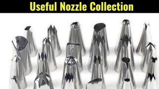 Useful nozzles for beginners Nozzles with number amp name nozzles for beginners for cake decoration [upl. by Ynahpets]