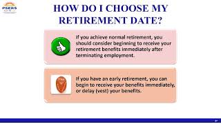 PSERS Foundations for Your Future Part 5 How do I choose my Retirement Date [upl. by Sainana248]