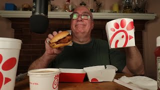 ASMR ChickfilA Honey Pepper Pimento Chicken Sandwich Mukbang [upl. by Rosenquist247]