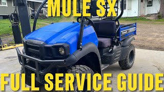 2017Current Kawasaki Mule SX Maintenance Guide [upl. by Auqinu]