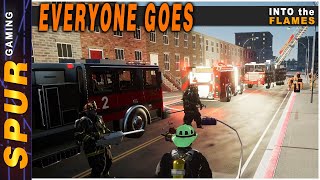 Our First MAJOR Everyone Goes Firefighting Response  Into the Flames [upl. by Dupaix]