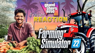 4  GTA 6 Trailer Live Reaction amp FARMING SIMULATOR 22 w Shreeman Legend  Full Gameplay  Hindi [upl. by Asirrom]