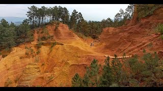 Les sentier des ocres  Roussillon en Provence  Vaucluse  France [upl. by Wolsniw]