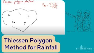 Civil PE Exam  Water Resources  How to Use the Thiessen Polygon Method for Rainfall [upl. by Lion]