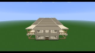 minecraft maison moderne et luxueuse S2 ep 2 partie 2  le toit [upl. by Annairda]