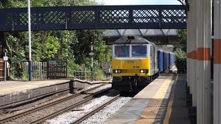 Trains at Melton Mowbray 080624 inc EMR diverts and lots of freight [upl. by Rooke]