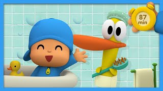 🛁 POCOYO AND NINA  Its bath time 87 minutes  ANIMATED CARTOON for Children  FULL episodes [upl. by Nivlad]