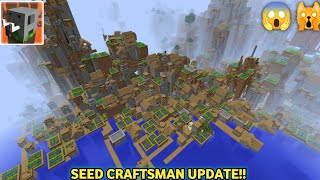 3 SEED DESA VILLAGER TERBESAR DEKAT SPAWN DI CRAFTSMAN [upl. by Alroi]