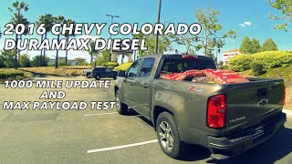 2016 Chevy Colorado Diesel  Payload Test [upl. by Debra]