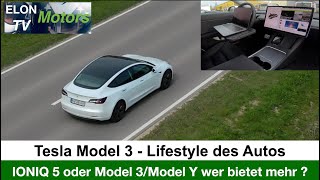 Tesla Model 3 Q2 2021  LIFESTYLE des Autos IONIQ 5 im Vergleich zum Model 3Y  Wer bietet mehr [upl. by Onaled580]