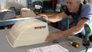 Maxx Air vent cover installation by RV Education 101 [upl. by Avalsorim]