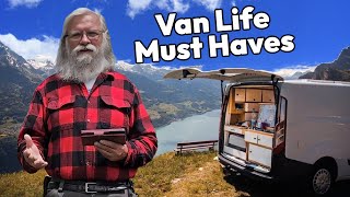 Van Life 101 ESSENTIALS List for Living in a Van Car or RV [upl. by Giarla]