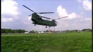 CH47D Chinook takeoff at Volkel airshow 2012 other cam [upl. by Iht706]