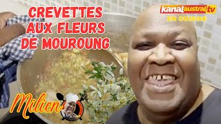 Crevette avec des fleurs des brèdes MOUROUMG by HAP BON for KANAL AUSTRALTV [upl. by Etselec]