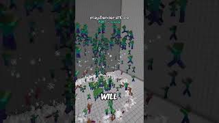 Air Bending VS 500 ZOMBIES minecraft [upl. by Hermina]