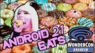 Android 21 Eats WonderCon 2018 ft Kate Sarkissian [upl. by Meggi718]