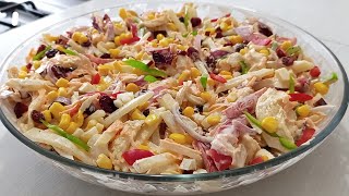 Esta Ensalada Navideña Volvió Locos a TODOS CRIS EN LA COCINA RECETA DE ENSALADAS [upl. by Norm]