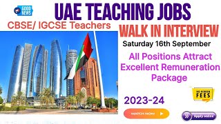 Excellent Employment Opportunities for Teachers UAE Teaching Vacancies 202324‎OVERCOMEJOBS [upl. by Strohben]