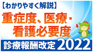 【2022年度診療報酬改定】重症度、医療・看護必要度の改定ポイントをわかりやすく解説 [upl. by Grekin938]