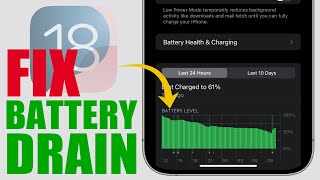 iOS 18 Battery Saving Tips THAT WORK Fix Battery Drain on iPhone [upl. by Cohlette]