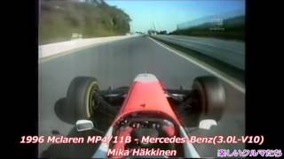 F1サウンドの移り変わりをを鈴鹿130Rのオンボード映像で聴き比べてみた F1Sound in Suzuka 130R 1987 2015 [upl. by Inavoj]