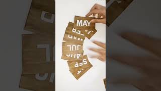 DIY desk calendar  how to make a desk calendar 2024 handmade  viralshorts [upl. by Ainnet906]