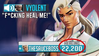 My TOXIC DPS cried for heals so I healed him A LOT  Overwatch 2 [upl. by Waki400]