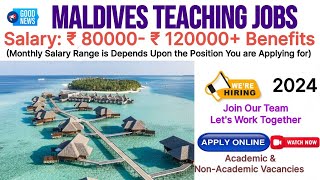 Maldives Teaching Vacancies 2024‎OVERCOMEJOBS [upl. by Mungovan]