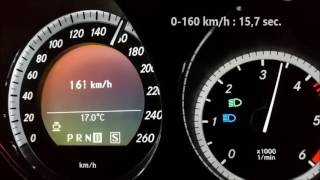 Mercedes E350 CDI  Cabrio  Acceleration 0100kmh 0200kmh Hızlanma [upl. by Millan]