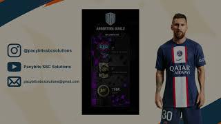 ARGENTINA GOALS SBC SOLUTION MADFUT 23 [upl. by Thurstan]